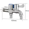 Robinet d'eau à double sortie en acier inoxydable – vue 4