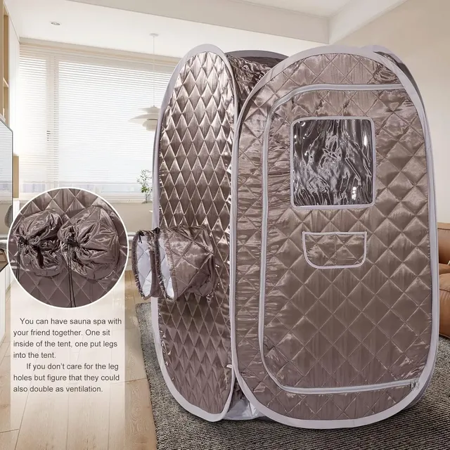 Tente sauna portable montage rapide cabine spa vapeur… – vue 3
