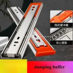 Rail de tiroir, glissière de tiroir, tiroir à trois rails, rail de guidage, rail coulissant, quincaillerie pour meubles, glissement