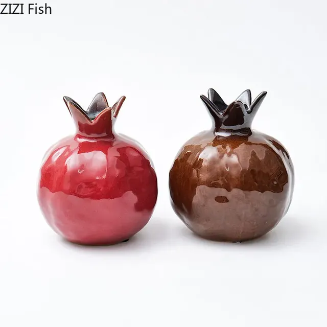 Vase à grenade en porcelaine brillante – vue 6