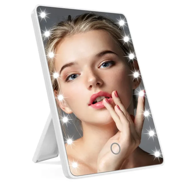 Miroir de maquillage à 16 LED avec lumière tactile… – vue 3