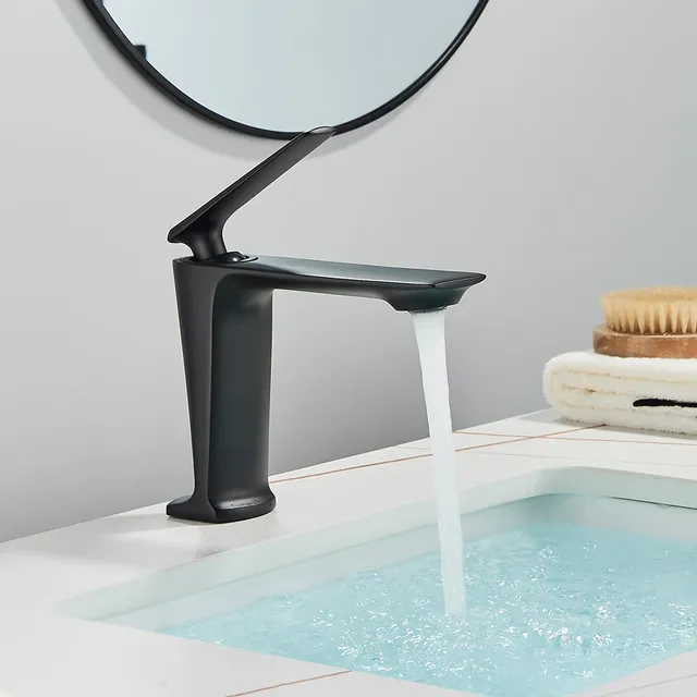 Robinet de lavabo en Nickel brossé – vue 4