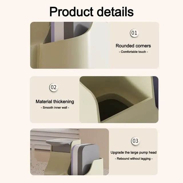 Distributeur de savon de cuisine réutilisable et Durable – vue 2