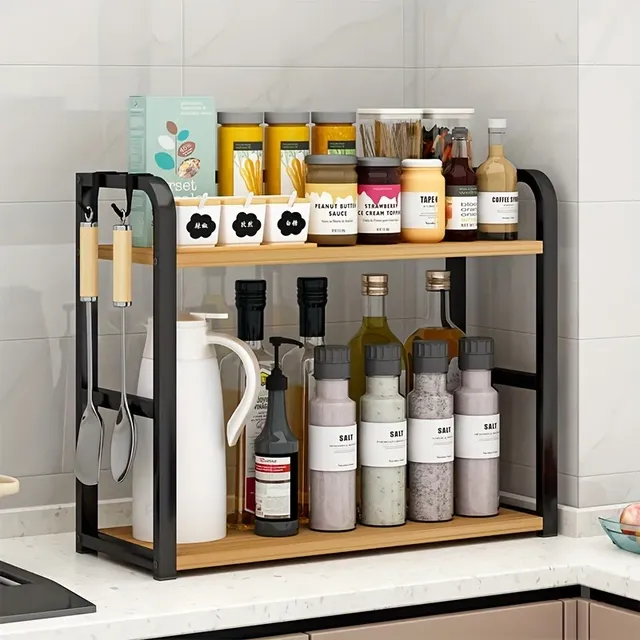 Support de rangement de cuisine en acier inoxydable – vue 2