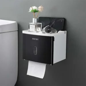 Distributeur de rouleau de papier toilette mural étanche, porte-papier hygiénique portable, boîte de rangement, accessoires HOAccessrespiration Distributeur de rouleau de papier toilette mural étanche, porte-papier hygiénique portable, boîte de rangement, accessoires HOAccessrespiration