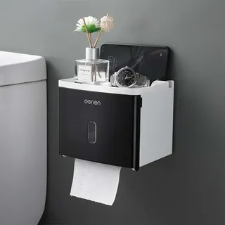 Distributeur papier toilette mural étanche boîte rangement plastique…