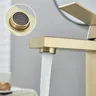 Senlesen robinet de salle de bains en or brossé – vue 5