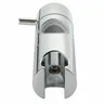Support pommeau douche réglable chromé ABS fixation rail… – vue 3