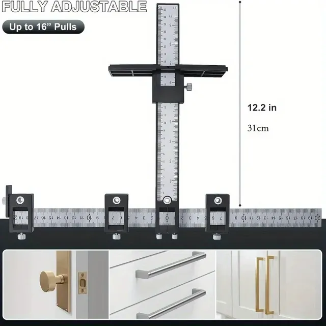 Guide perçage réglable menuiserie gabarit T aluminium… – vue 4