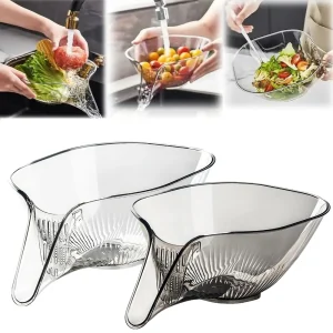 Paniers de vidange de lavage multifonctionnels, bassin à légumes domestique, lavage de cuisine, assiette à fruits, bol à livres, accessoires de cuisine