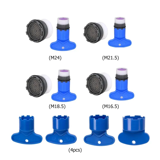 Clés plastique ABS bleu lot quatre tailles variées… – vue 2