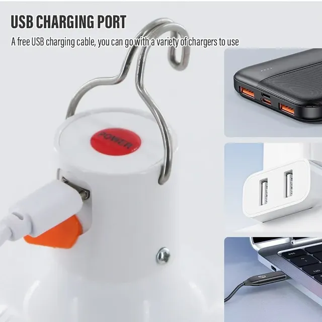 Ampoules LED rechargeables par USB pour l'extérieur – vue 4