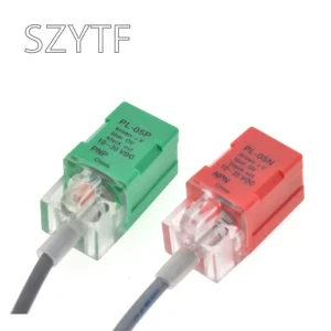 Capteur carré NPN à trois fils PNP en métal de PL-05P PL-05N de commutateur de proximité AUCUNE chaîne 5mm de détection Capteur carré NPN à trois fils PNP en métal de PL-05P PL-05N de commutateur de proximité AUCUNE chaîne 5mm de détection