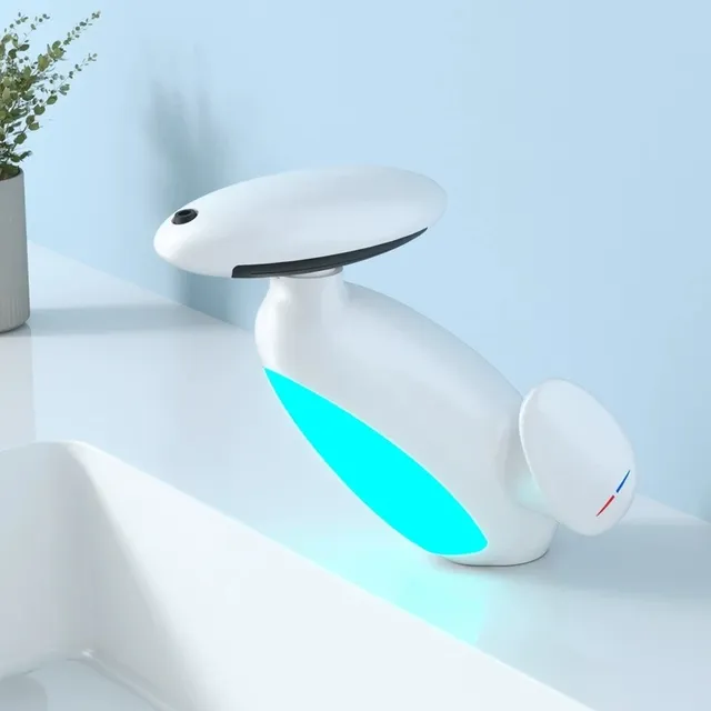 Grand robinet de lavabo à lumière LED – vue 4