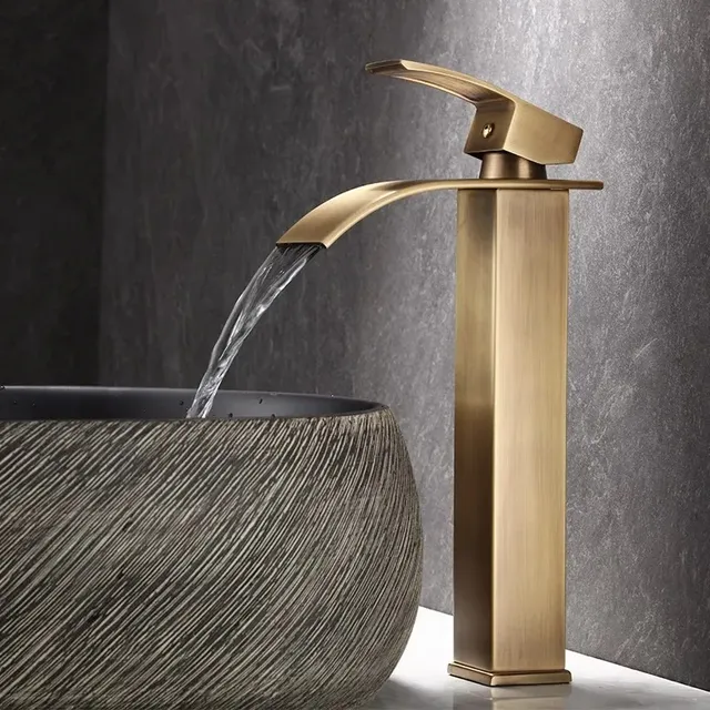 Mitigeur lavabo monolevier hauteur élevée bec cascade… – vue 3