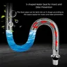 Ensemble de tuyaux de vidange d'évier en acier inoxydable – vue 2