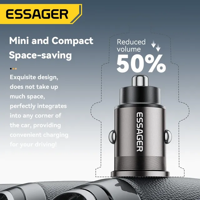 Essager 45W chargeur de voiture QC 3.0 pour Huawei… – vue 5