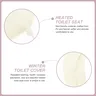 Coussin siège toilette chauffant USB blanc polyester… – vue 6