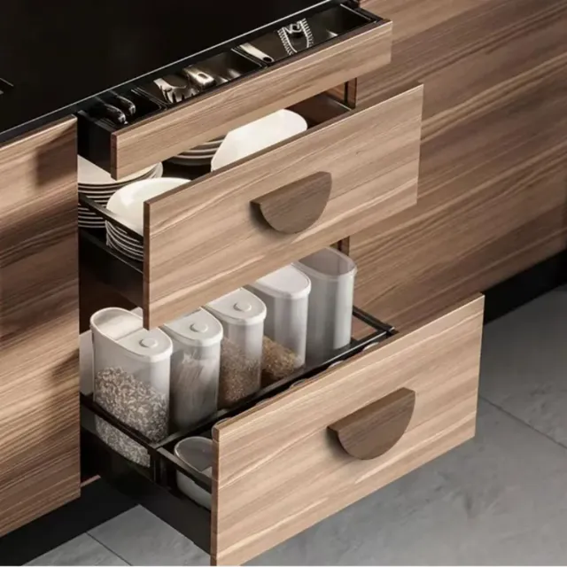 Armoire de cuisine porte boutons en bois tire armoire… – vue 4