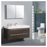 Armoire avec Miroir et Bassin, Prix de Gros Bon Marché, Petite Maison, Design Bathro