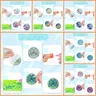 Miroir compact pliant rond double décor diamant cristal… – vue 5