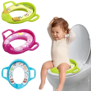 Siège de toilette souple pour enfants, chaise de toilette portable pour bébé, urinoir d&rsquo;entraînement pour enfants, coussin en polymères, dessin animé