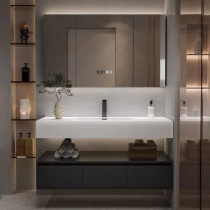 Cintre noir Meuble De Salle De Bain conceptions évier organisateur Armoire De Salle De Bain moderne Armoire De Rangement maison accessoires