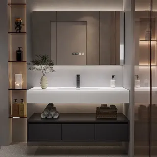 Cintre noir Meuble De Salle De Bain conceptions évier organisateur…