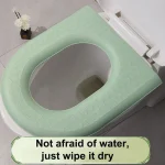 Autocollant de coussin de siège de toilette doux et imperméable, protecteur de tabouret chaud, accessoires HOClose, hiver