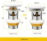 Bouchon pour canalisation en céramique pour évier de… – vue 3