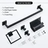 Ensemble de toilettes Acier inoxydable Porte-bague de… – vue 6