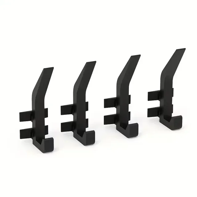 Crochet mural minimaliste métal noir mat inclinable… – vue 5