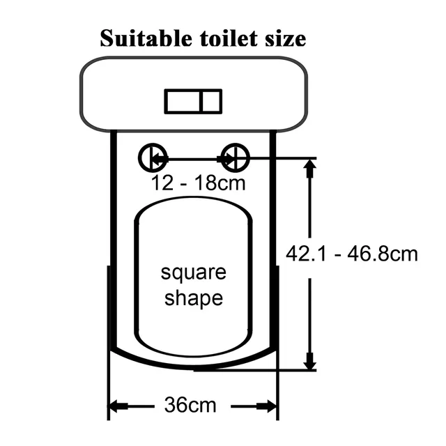 Couvercle de siège de toilette universel à fermeture lente – vue 6