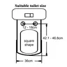 Couvercle de siège de toilette universel à fermeture lente – vue 6