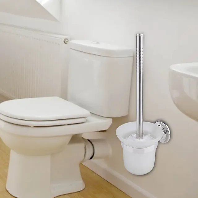 Brosse toilette murale acier inoxydable manche longue… – vue 2