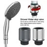 Pommeau de douche avec interrupteur d'arrêt – vue 1