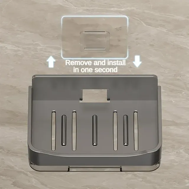 Porte savon mural sans perçage adhésif double drainage… – vue 5