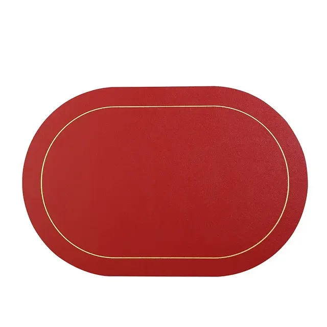 Napperon Ovale en Cuir PU de Style Nordique – vue 6