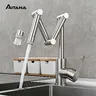 Aitana mitigeur cuisine monocommande laiton brossé bec… – vue 2