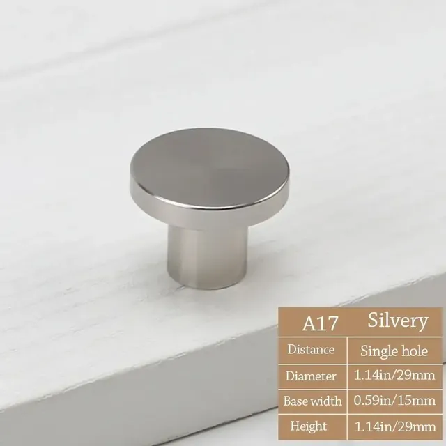 Bouton de tiroir d'armoire moleté Simple – vue 6