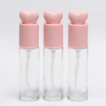 Bouteille de Lotion à pompe en verre de 30ml, récipient cosmétique vide, distributeur de fond de teint liquide avec tête et couvercle de pompe à pression