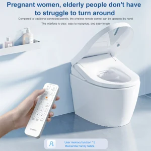 Smartmi siège de toilette Smartmi siège de toilette de Bidet chauffant intelligent avec télécommande sèche-air chaud eau vent température réglable