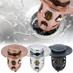 HOSink-Filtre de Vidange de Bassin en Acier Inoxydable, Attrape-Cheveux, Douche, Évier, Bouchon de Bain