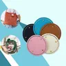 Sac fond ovale rond long similicuir saffiano préperforé… – vue 2