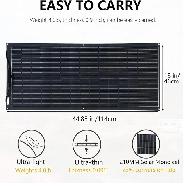 Panneau solaire 200W/100W – vue 5