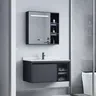 Meuble vasque mural contemporain anthracite…