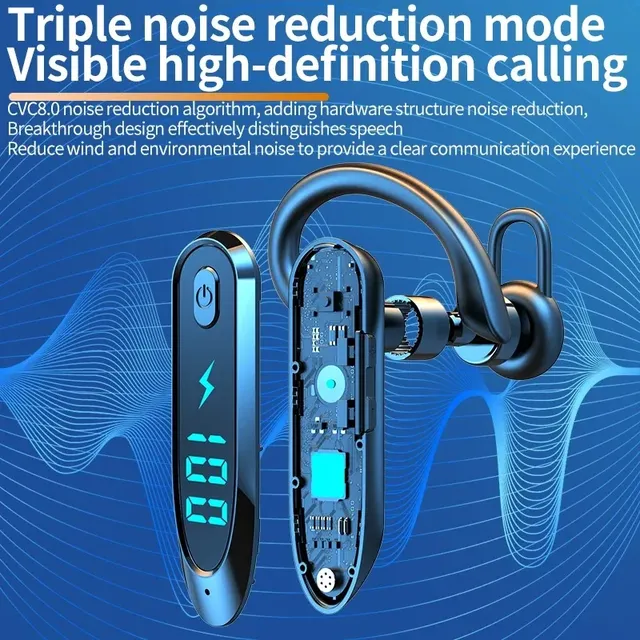 Bluetooth 6.0 écouteur crochet d'oreille casque étanche… – vue 2