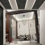 Cloison en métal découpée CNC multifonctionnelle avec des techniques de courbe, panneau solide en aluminium moderne, épaisseur de 3mm à 8mm