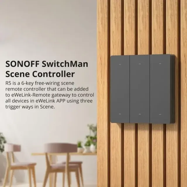 Télécommande murale wifi scène six touches batterie… – vue 2