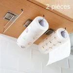 Porte-papier hygiénique suspendu, 1/2 pièces, porte-rouleau de papier, porte-serviettes de salle de bains, support de cuisine, support de papier, supports de rangement à domicile